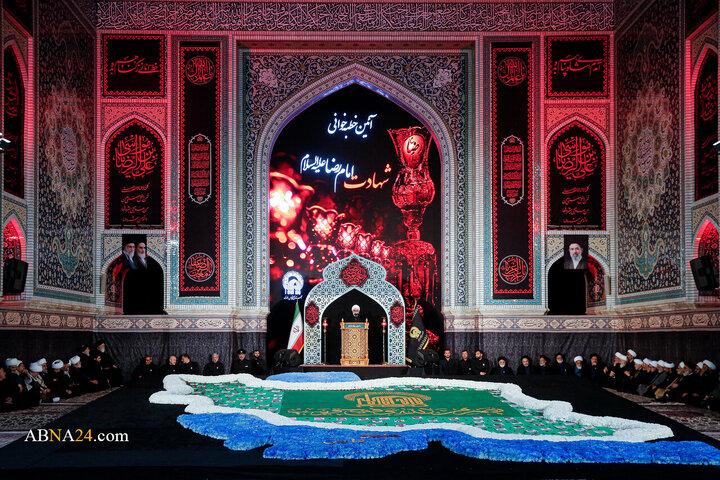 آیین خطبه‌خوانی شب شهادت امام رضا(ع) در حرم مطهر رضوی