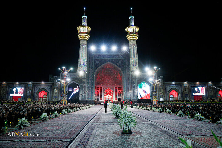 آیین خطبه‌خوانی شب شهادت امام رضا(ع) در حرم مطهر رضوی