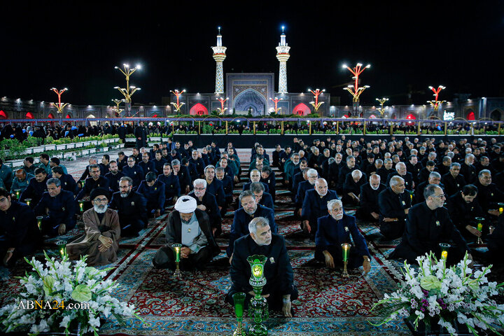 آیین خطبه‌خوانی شب شهادت امام رضا(ع) در حرم مطهر رضوی