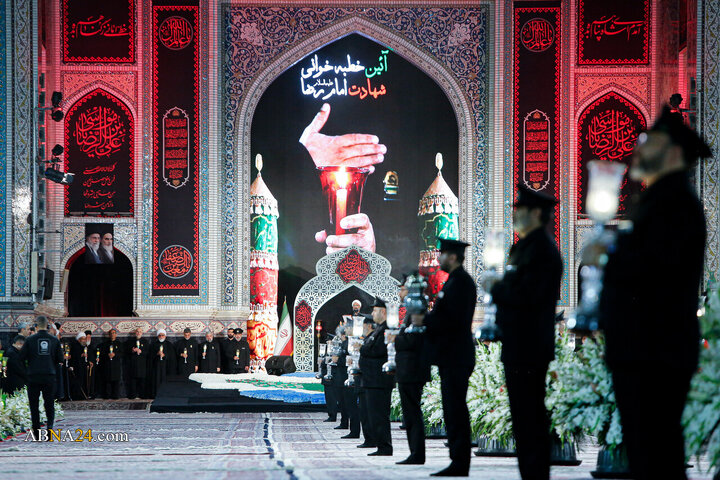 آیین خطبه‌خوانی شب شهادت امام رضا(ع) در حرم مطهر رضوی