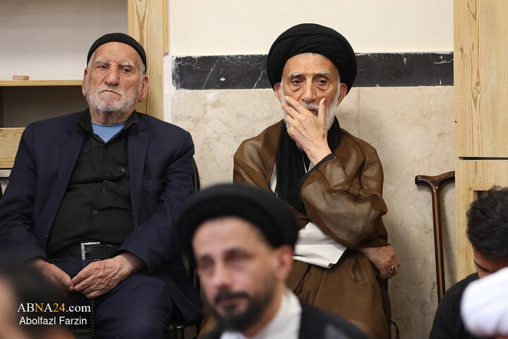 مراسم عزاداری شهادت امام رضا(ع) با حضور آیت‌الله مکارم شیرازی