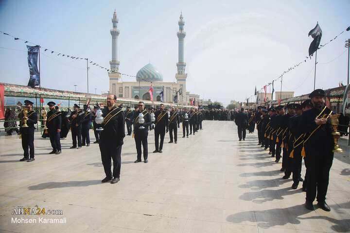 عزاداری خادمان حرم کریمه اهل بیت(ع) در سالروز شهادت علی ابن موسی الرضا(ع)