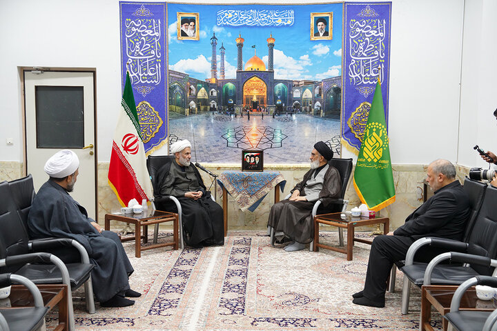 گزارش تصویری | دیدار رئیس سازمان بسیج مستضعفین با تولیت حرم بانوی کرامت