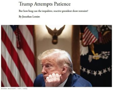 Si Trump ay Gumagamit ng "Pasensya at Paghihintay" Laban sa Iran
