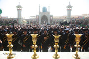 Photos: Mourning Procession of Servants of Hazrat Masoumeh Shrine on Martyrdom Anniversary of Imam Reza