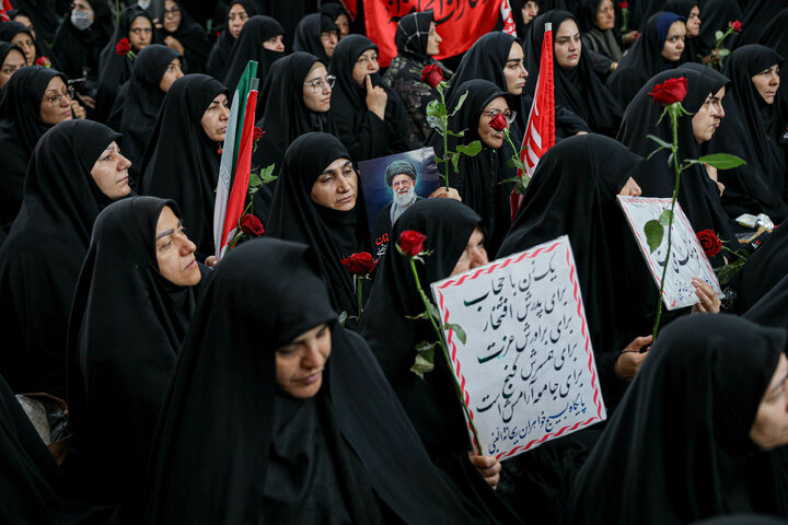 Photos: Noughan Women's Historic Mourning Ceremony on Anniversary of Eighth Imam's Martyrdom