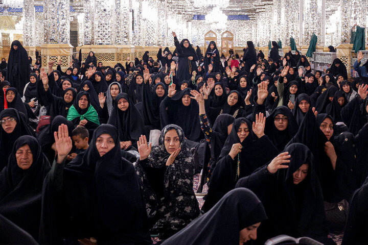 Photos: Noughan Women's Historic Mourning Ceremony on Anniversary of Eighth Imam's Martyrdom
