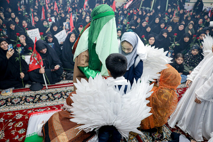Photos: Noughan Women's Historic Mourning Ceremony on Anniversary of Eighth Imam's Martyrdom