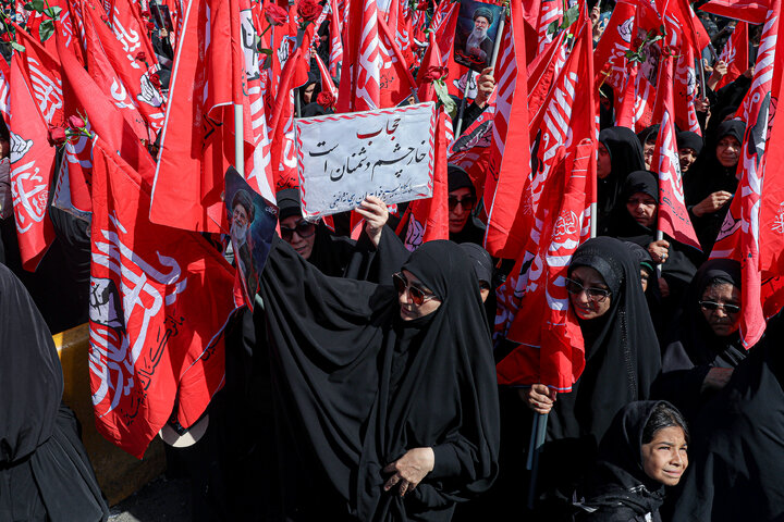 Photos: Noughan Women's Historic Mourning Ceremony on Anniversary of Eighth Imam's Martyrdom