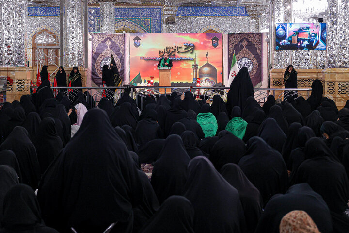 Photos: Noughan Women's Historic Mourning Ceremony on Anniversary of Eighth Imam's Martyrdom
