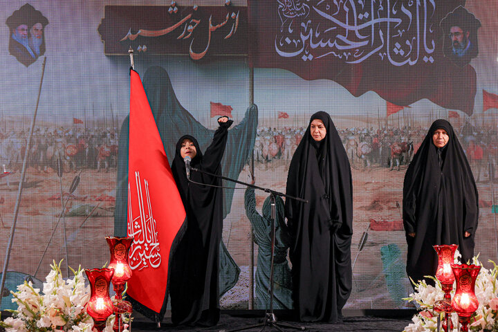 Photos: Noughan Women's Historic Mourning Ceremony on Anniversary of Eighth Imam's Martyrdom