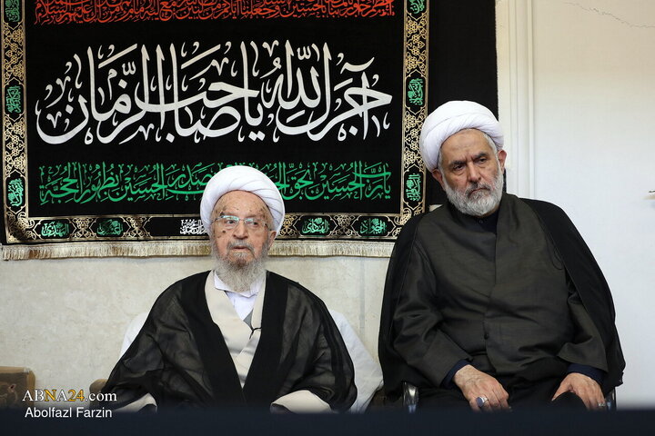 Foto / İmam Rıza (a.s) Şehadeti Vesilesiyle Ayetullah Mekârim Şirâzî’nin İştirakiyle Düzenlenen Matem Töreni