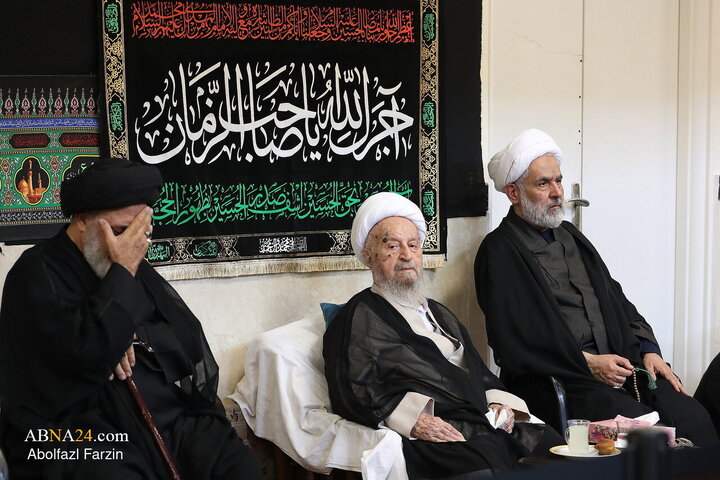 Foto / İmam Rıza (a.s) Şehadeti Vesilesiyle Ayetullah Mekârim Şirâzî’nin İştirakiyle Düzenlenen Matem Töreni