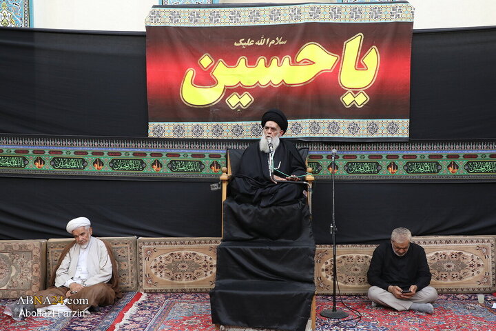 Foto / İmam Rıza (a.s) Şehadeti Vesilesiyle Ayetullah Mekârim Şirâzî’nin İştirakiyle Düzenlenen Matem Töreni