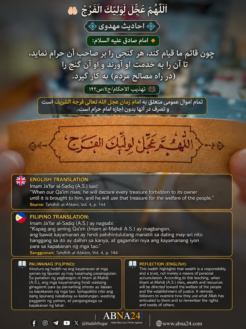 Hadith ni Imam Ja'far al-Sadiq