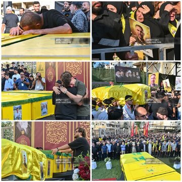 Mazishi ya Kamanda wa Kikosi cha Ridwan cha Hezbollah na familia yake yafanyika Beirut
