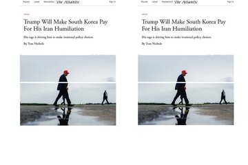 The Atlantic: Trump awalipisha Korea Kusini gharama ya kushindwa kwake dhidi ya Iran