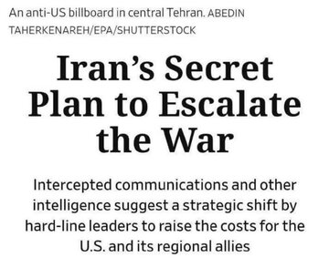 WSJ: Inihahanda ng Iran ang mga proxy forces para sa malawakang pagpapalawak ng digmaan