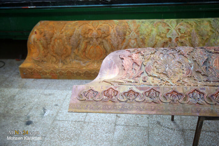 کارگاه ساخت ضریح جدید حضرت عبدالعظیم حسنی(ع)؛ یادگار استاد فرشچیان