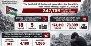 ارتفاع عدد ضحايا الإبادة الجماعية الإسرائيلية في غزة إلى 73399