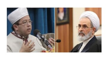آية الله الأعرافي يدعو مفتي رومانيا الى ضرورة التآلف والتجنب عن آية تفرقة في العالم الإسلامي