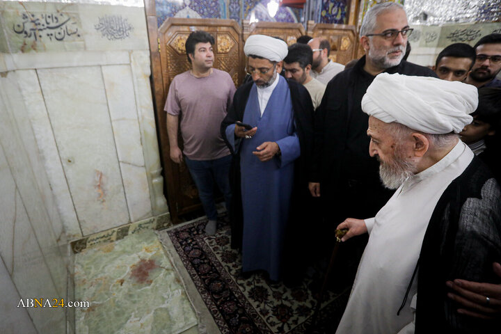 Foto / Ayetullah Sübhani’nin İmam Rıza Türbesi Ziyareti