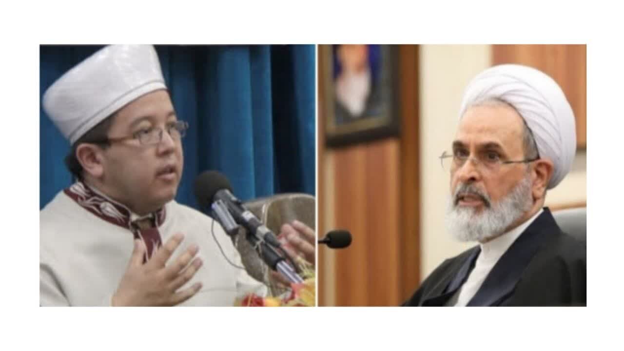 آية الله الأعرافي يدعو مفتي رومانيا الى ضرورة التآلف والتجنب عن أية تفرقة في العالم الإسلامي
