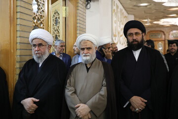 مراسم بزرگداشت چهلم «آقای شهید ایران» در حرم حضرت فاطمه معصومه(س) - ۱