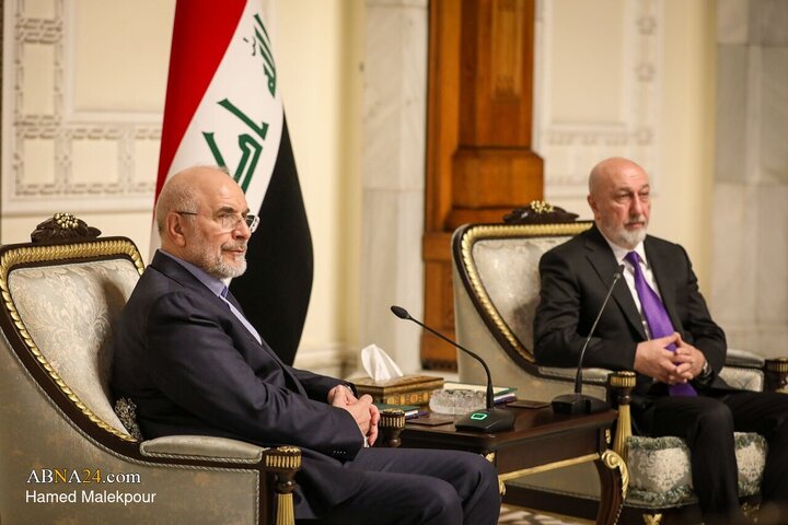 دیدار محمدباقر قالیباف با رئیس جمهور عراق