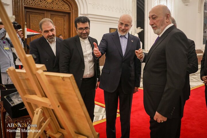 دیدار محمدباقر قالیباف با رئیس جمهور عراق