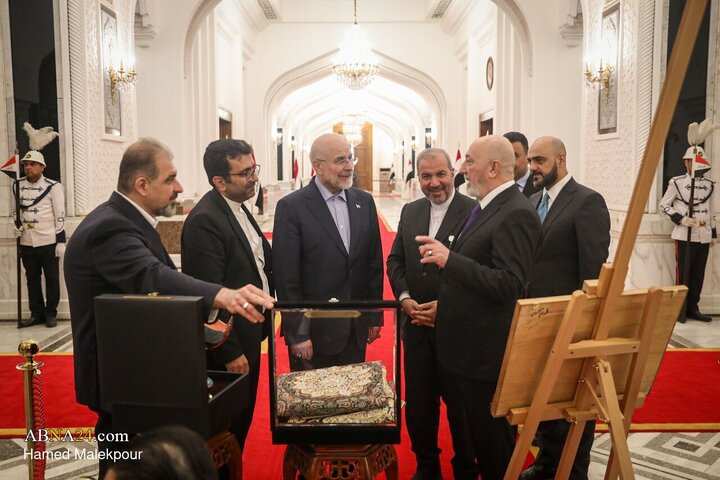 دیدار محمدباقر قالیباف با رئیس جمهور عراق