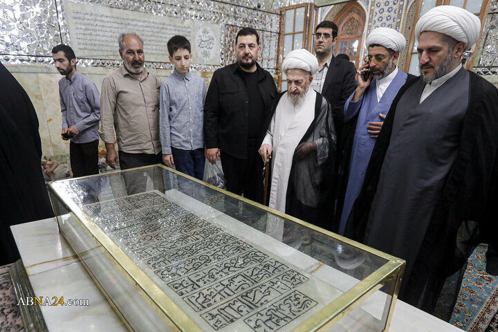 Ayetullah Subhanî çû serdana Haremê Pîroz ê Rizewî