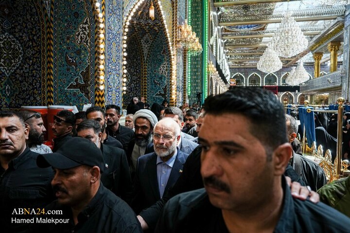 تشرف محمدباقر قالیباف به زیارت حرم حضرت ابالفضل العباس(ع)