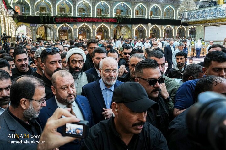 تشرف محمدباقر قالیباف به زیارت حرم حضرت ابالفضل العباس(ع)
