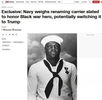 Si Trump sa pagsira ng isang makasaysayang tradisyon ng US Navy