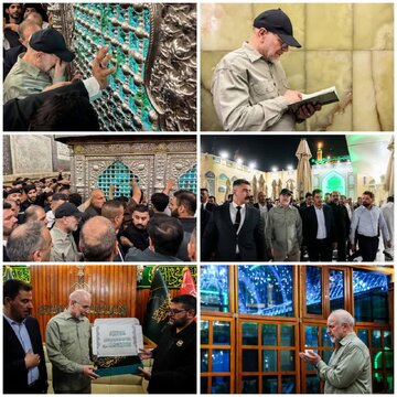 Qalibaf Atembelea Haram Tukufu za Imam Musa al-Kadhim na Imam al-Jawad mjini Kadhimayn