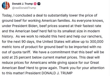 La tentative de Trump de maintenir la position des républicains au Congrès avec la promesse de « bœuf »