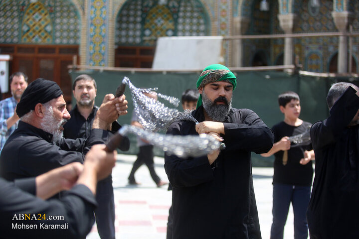 مراسم عزاداری شهادت امام حسن عسکری(ع) در حرم حضرت معصومه(س)