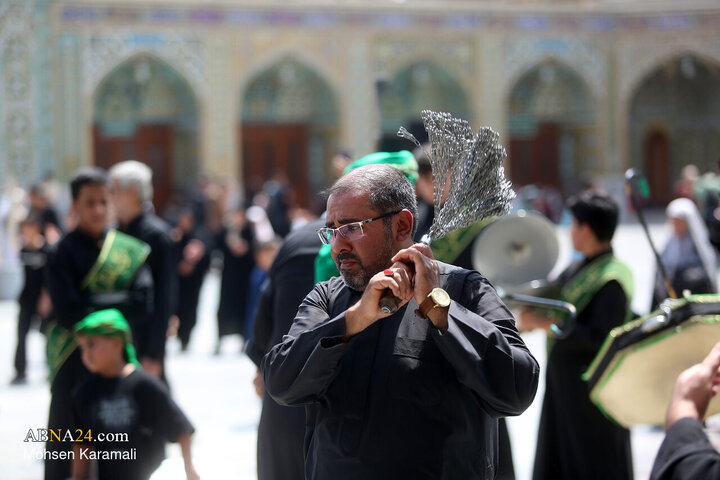 مراسم عزاداری شهادت امام حسن عسکری(ع) در حرم حضرت معصومه(س)