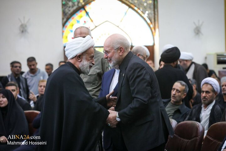 مراسم چهلمین روز تدفین آقای شهید ایران با حضور محمدباقر قالیباف - کربلای معلی