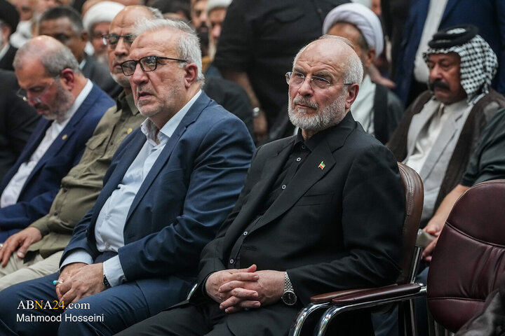 مراسم چهلمین روز تدفین آقای شهید ایران با حضور محمدباقر قالیباف - کربلای معلی