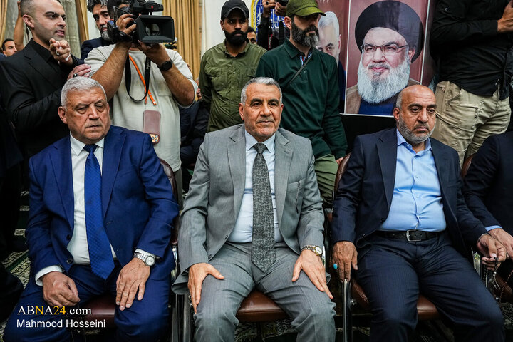 مراسم چهلمین روز تدفین آقای شهید ایران با حضور محمدباقر قالیباف - کربلای معلی