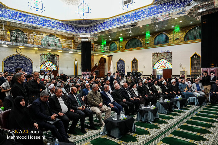 مراسم چهلمین روز تدفین آقای شهید ایران با حضور محمدباقر قالیباف - کربلای معلی