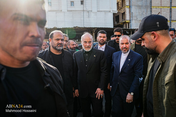 مراسم چهلمین روز تدفین آقای شهید ایران با حضور محمدباقر قالیباف - کربلای معلی