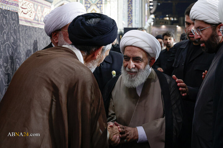 مراسم بزرگداشت چهلمین روز تدفین رهبر شهید انقلاب اسلامی در حرم مطهر رضوی