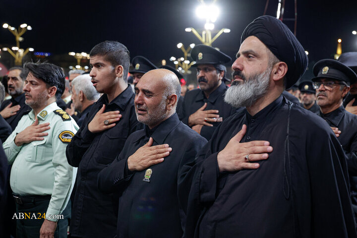 مراسم بزرگداشت چهلمین روز تدفین رهبر شهید انقلاب اسلامی در حرم مطهر رضوی