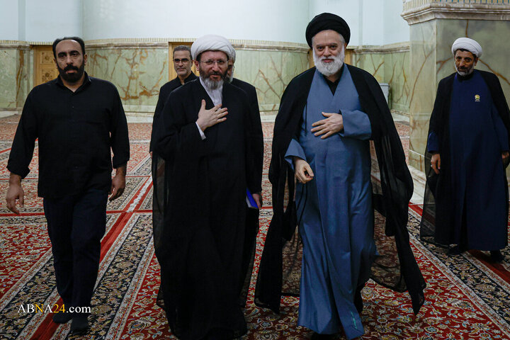 مراسم بزرگداشت چهلمین روز تدفین رهبر شهید انقلاب اسلامی در حرم مطهر رضوی