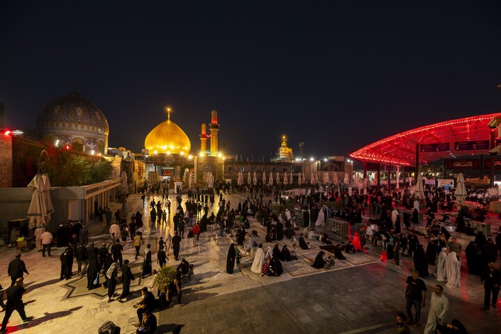 تقرير مصور/ إحياء ليلة الجمعة عند مرقد الإمامين العسكريين (عليهما السلام) في سامراء
