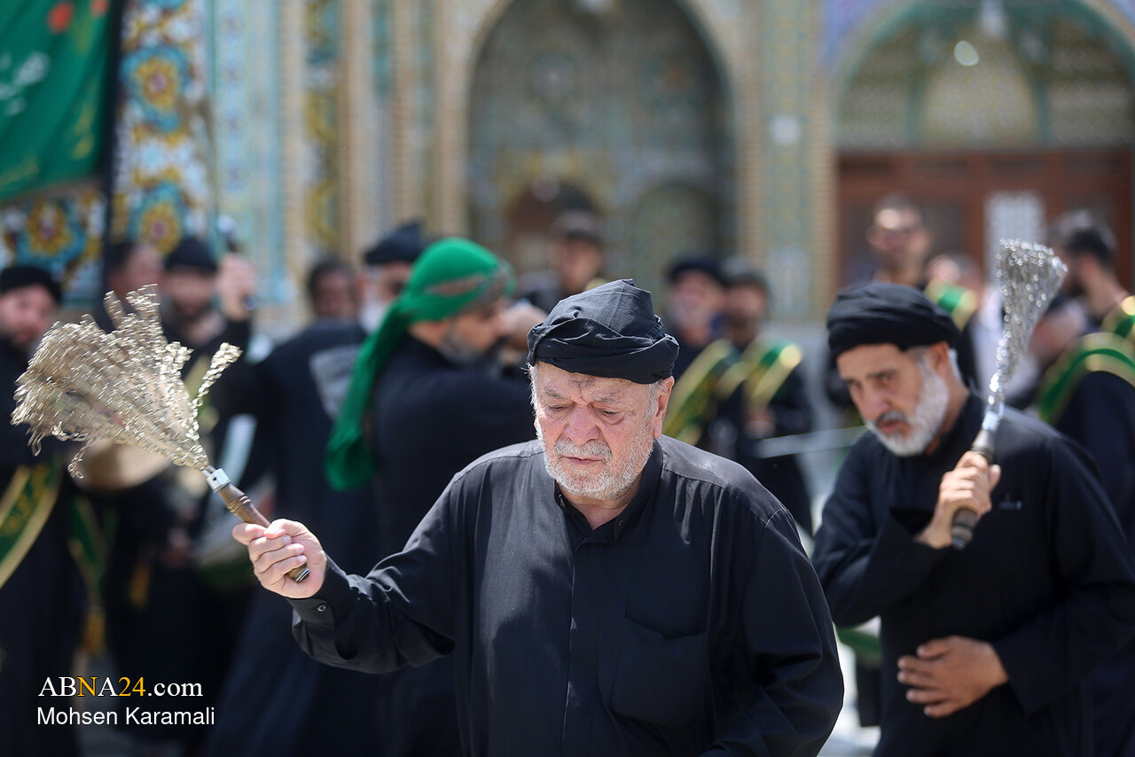 Foto Xəbər \ Həzrət Məsumənin (s) hərəmində İmam Həsən Əskərinin (əleyhi səlam) şəhadəti münasibətilə matəm mərasimi