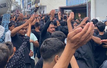 Photos: Shia Community Holds Mourning Procession in Nougawan Sadat